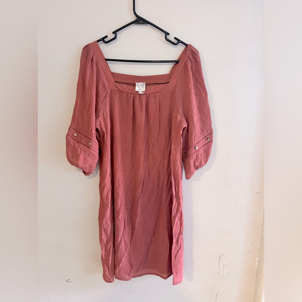 Coral tunic dress